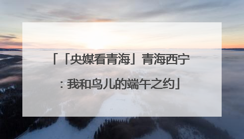 「央媒看青海」青海西宁：我和鸟儿的端午之约