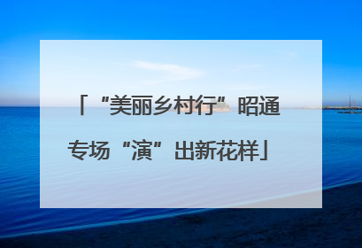 “美丽乡村行”昭通专场“演”出新花样