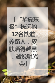 “华夏东极”抚远的12名铁道养路人：皮肤晒得越黑，越说明光荣