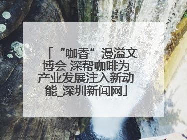 “咖香”漫溢文博会 深帮咖啡为产业发展注入新动能_深圳新闻网
