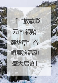 “放歌彩云南 银龄颂华章”合唱展演活动盛大启幕
