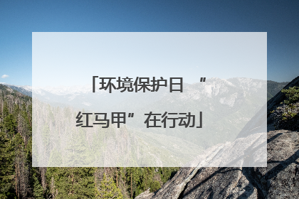 环境保护日 “红马甲”在行动