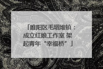 睢阳区毛堌堆镇：成立红娘工作室 架起青年“幸福桥”