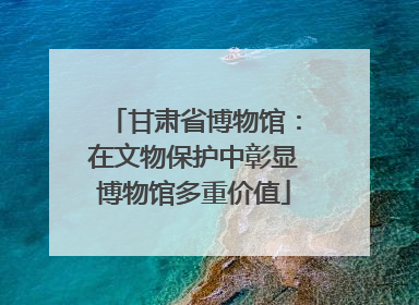 甘肃省博物馆：在文物保护中彰显博物馆多重价值