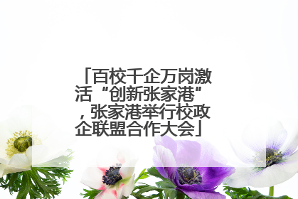 百校千企万岗激活“创新张家港”，张家港举行校政企联盟合作大会