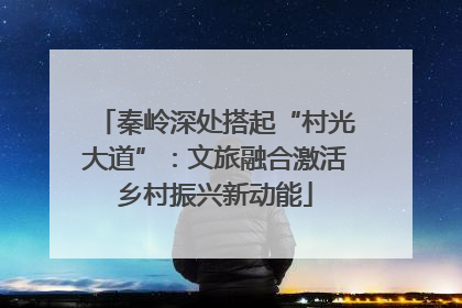 秦岭深处搭起“村光大道”：文旅融合激活乡村振兴新动能