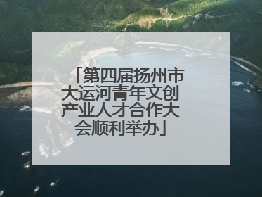 第四届扬州市大运河青年文创产业人才合作大会顺利举办