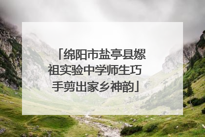 绵阳市盐亭县嫘祖实验中学师生巧手剪出家乡神韵