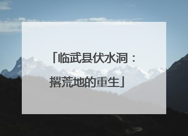 临武县伏水洞：撂荒地的重生