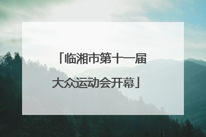 临湘市第十一届大众运动会开幕