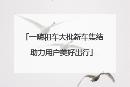 一嗨租车大批新车集结 助力用户美好出行