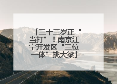 三十三岁正“当打”！南京江宁开发区“三位一体”挑大梁