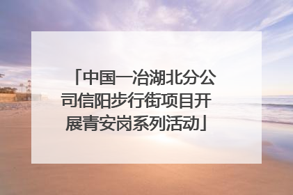 中国一冶湖北分公司信阳步行街项目开展青安岗系列活动