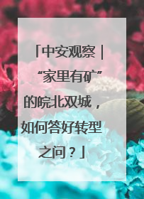 中安观察｜“家里有矿”的皖北双城，如何答好转型之问？