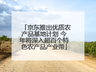 京东推出优质农产品基地计划 今年将深入超百个特色农产品产业带