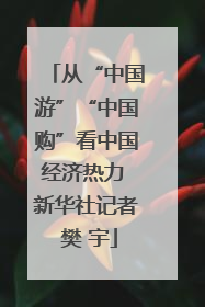 从“中国游”“中国购”看中国经济热力 新华社记者 樊 宇