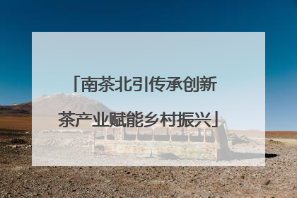 南茶北引传承创新 茶产业赋能乡村振兴