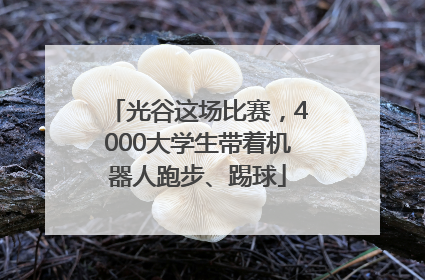 光谷这场比赛，4000大学生带着机器人跑步、踢球