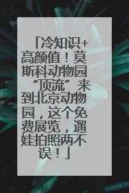 冷知识+高颜值！莫斯科动物园“顶流”来到北京动物园，这个免费展览，遛娃拍照两不误！