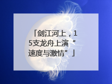 剑江河上，15支龙舟上演“速度与激情”