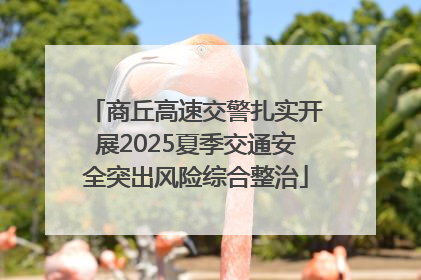 商丘高速交警扎实开展2025夏季交通安全突出风险综合整治