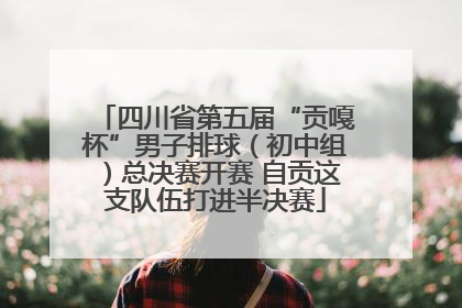 四川省第五届“贡嘎杯”男子排球（初中组）总决赛开赛 自贡这支队伍打进半决赛