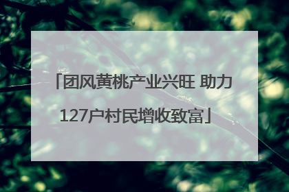 团风黄桃产业兴旺 助力127户村民增收致富