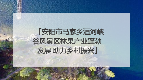 安阳市马家乡洹河峡谷风景区林果产业蓬勃发展 助力乡村振兴