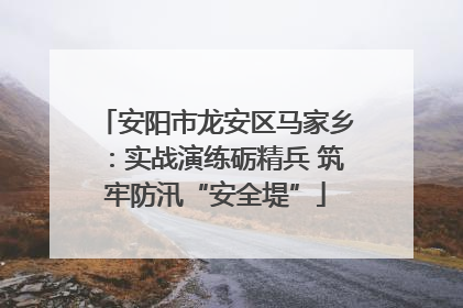 安阳市龙安区马家乡：实战演练砺精兵 筑牢防汛“安全堤”