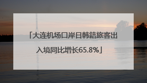 大连机场口岸日韩籍旅客出入境同比增长65.8%