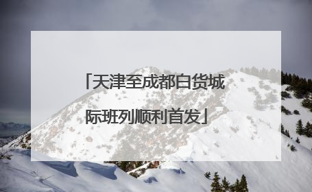天津至成都白货城际班列顺利首发