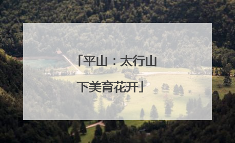 平山：太行山下美育花开