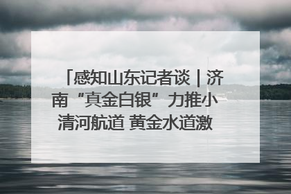 感知山东记者谈｜济南“真金白银”力推小清河航道 黄金水道激活区域经济新动能