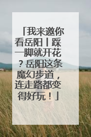 我来邀你看岳阳丨踩一脚就开花？岳阳这条魔幻步道，连走路都变得好玩！