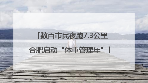 数百市民夜跑7.3公里 合肥启动“体重管理年”