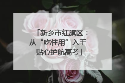 新乡市红旗区：从“吃住用”入手 贴心护航高考