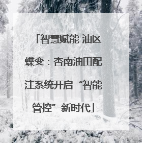智慧赋能 油区蝶变：杏南油田配注系统开启“智能管控”新时代