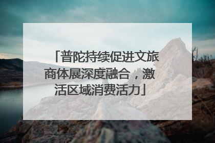 普陀持续促进文旅商体展深度融合，激活区域消费活力