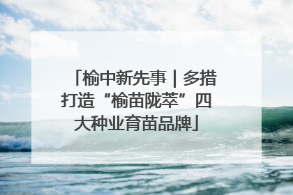 榆中新先事｜多措打造“榆苗陇萃”四大种业育苗品牌