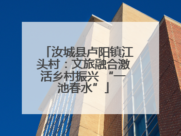 汝城县卢阳镇江头村：文旅融合激活乡村振兴 “一池春水”