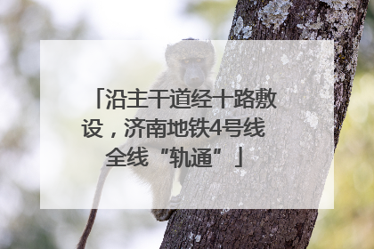 沿主干道经十路敷设，济南地铁4号线全线“轨通”