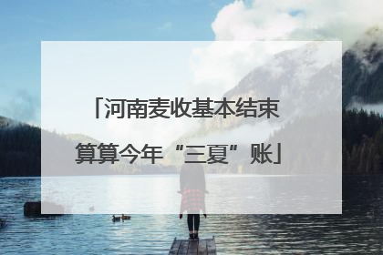 河南麦收基本结束 算算今年“三夏”账