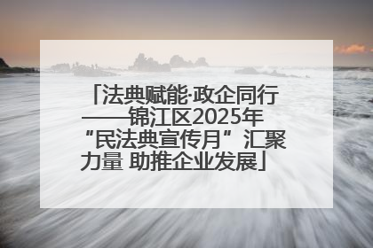 法典赋能·政企同行——锦江区2025年“民法典宣传月”汇聚力量 助推企业发展