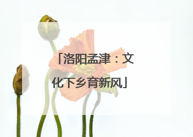 洛阳孟津：文化下乡育新风