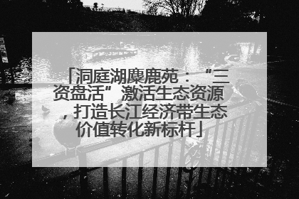 洞庭湖麋鹿苑：“三资盘活”激活生态资源，打造长江经济带生态价值转化新标杆