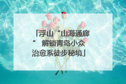 浮山“山海通廊” 解锁青岛小众治愈系徒步秘境