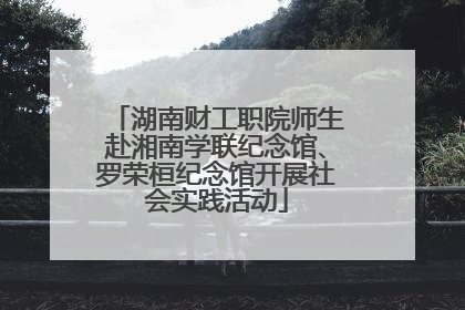 湖南财工职院师生赴湘南学联纪念馆、罗荣桓纪念馆开展社会实践活动
