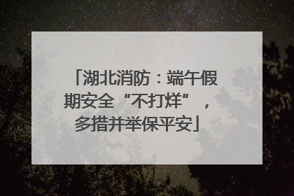 湖北消防：端午假期安全“不打烊”，多措并举保平安