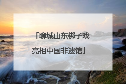 聊城山东梆子戏亮相中国非遗馆