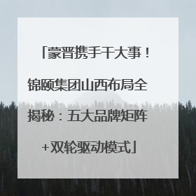 蒙晋携手干大事！锦颐集团山西布局全揭秘：五大品牌矩阵+双轮驱动模式
